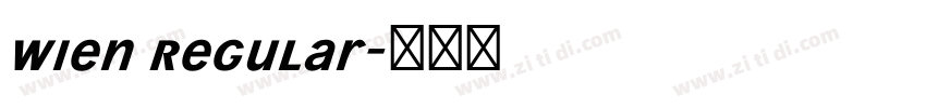 Wien Regular字体转换